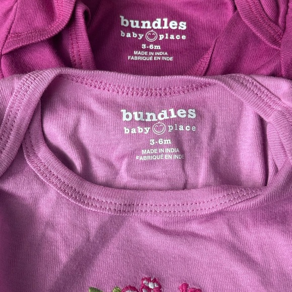 4/$20 Pink and Purple Baby Onesie Set 4 pieces Brand New - Picture 8 of 8
